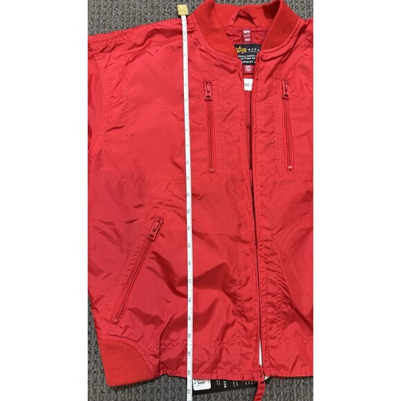 Alpha Industries Recon Utility Jacket Womens Size M Spicy Red NWT Sample Edition - Picture 5 of 10